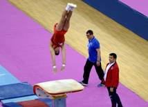 Bakıda idman gimnastikası üzrə Dünya Kuboku yarışlarının ikinci günü start götürüb. Azərbaycan, 20 fevral, 2016